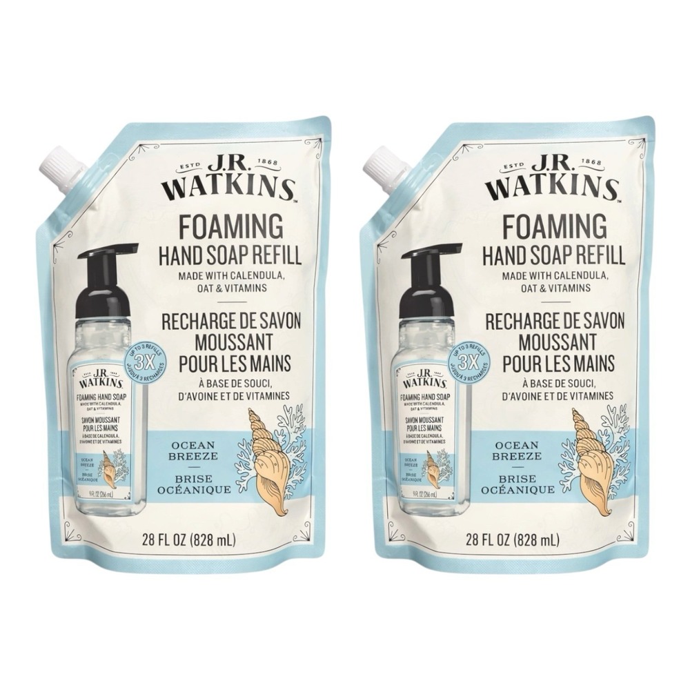 J.R. Watkins - Foaming Hand Soap Refill (28 oz) - Ocean Breeze Duo